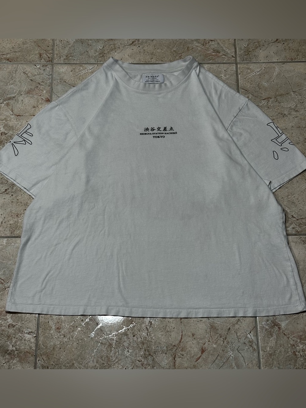 Primark Shibuya Station Hachiko Tokyo Japan Graphic T-Shirt XXL Boxy Fit